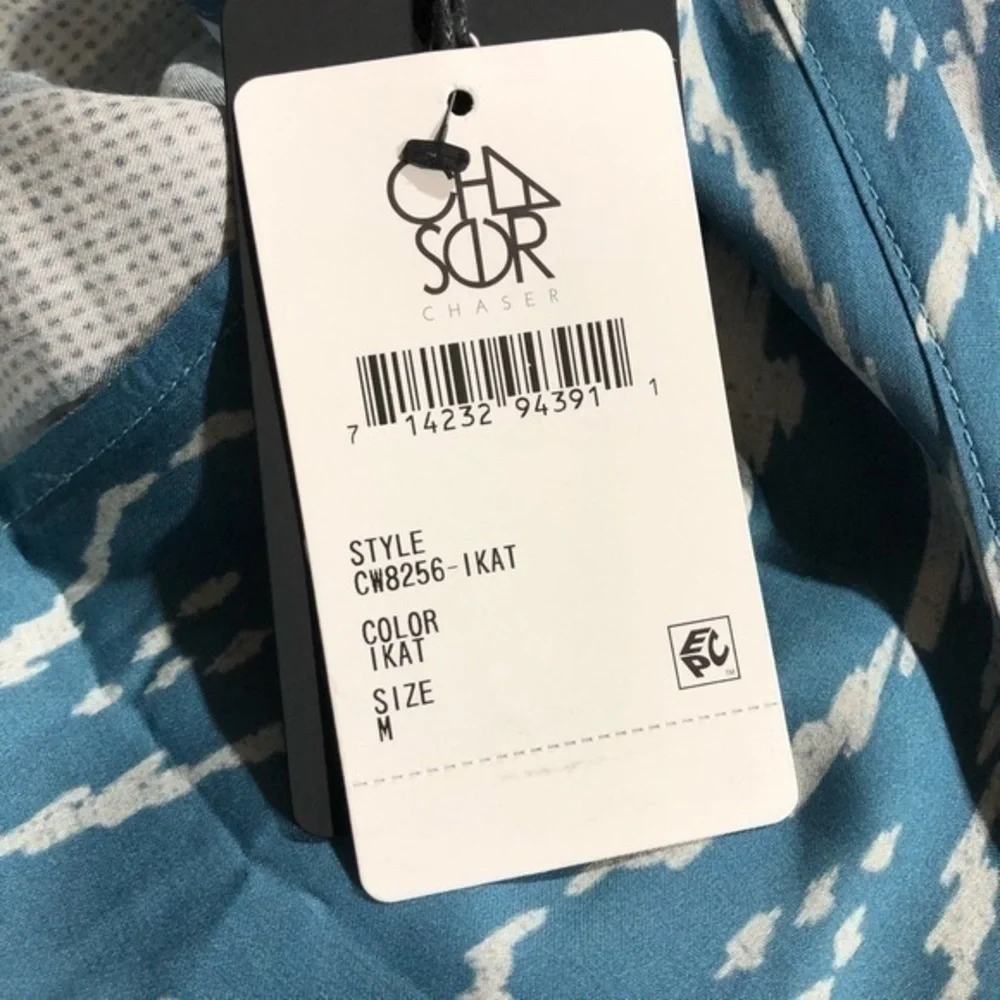 Chaser silky ikat cropped Jumpsuit romper medium - Picture 6 of 8